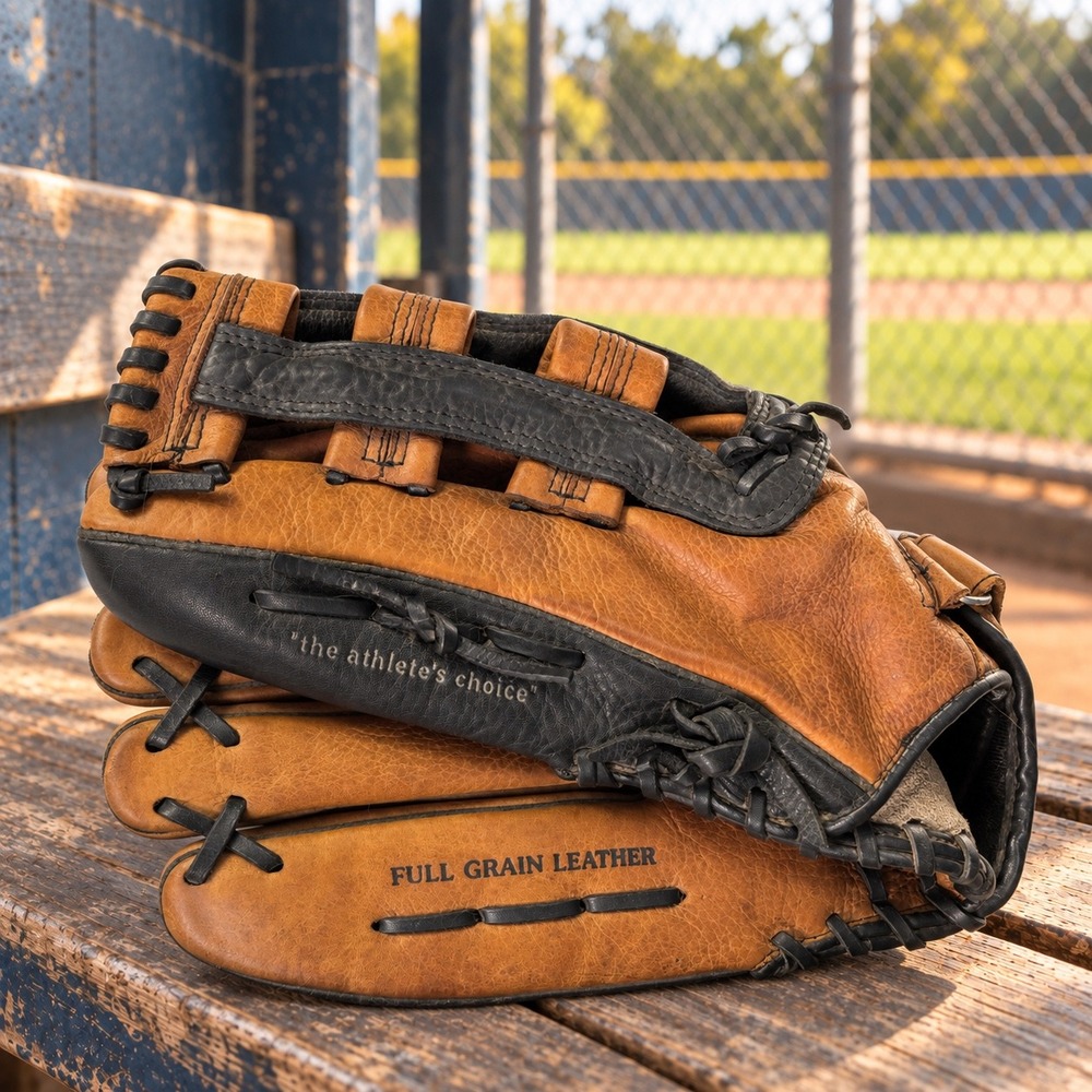 MacGregor 13.5" Softball Glove LHT Left Hand Throw Leather Deep Grip Pocket